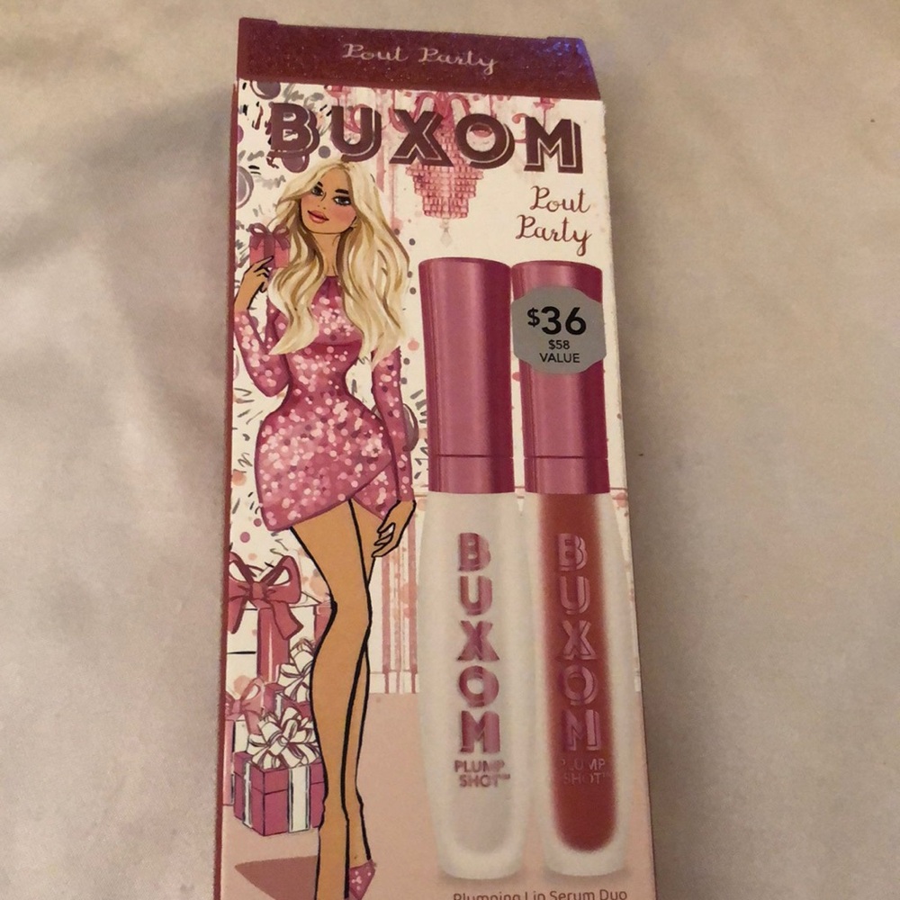 Buxom Plump Party Plumping Lip Serum Duo Filler & Dolly Babe Full Size NIB